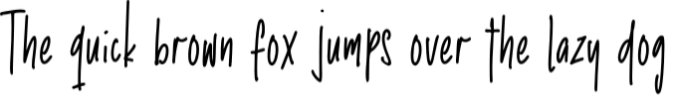 The Sticky Longest Font Preview