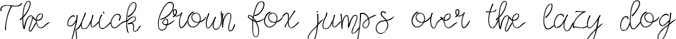 Thoughts Script Font Preview
