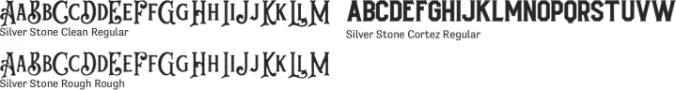 Silver Stone Font Preview