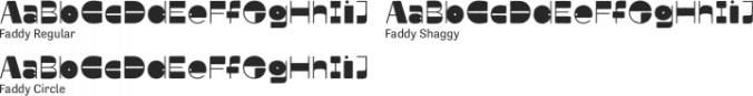 Faddy Font Preview