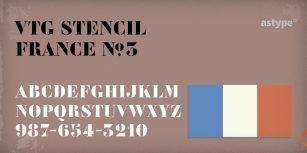 Vtg Stencil France No.3 Font Download
