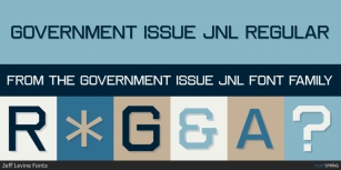 Government Issue JNL Font Download