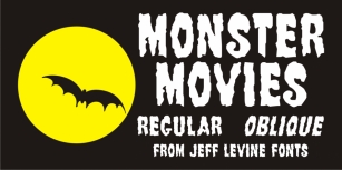 Monster Movies JNL Font Download