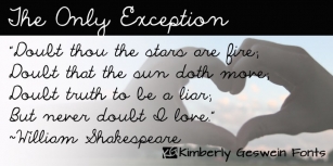 The Only Exception Font Download