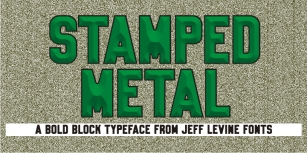 Stamped Metal JNL Font Download