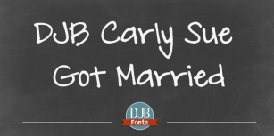 DJB Carly Sue Got Married Font Download