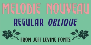 Melodie Nouveau JNL Font Download