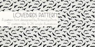 LoveBirds Pattern Font Download