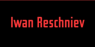 Iwan Reschniev Font Download