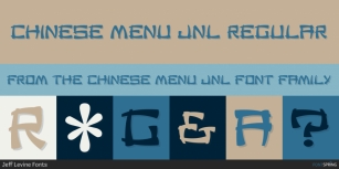 Chinese Menu JNL Font Download