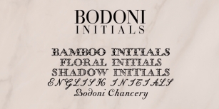 Bodoni Classic Initials Font Download