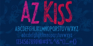 AZ kiss Font Download