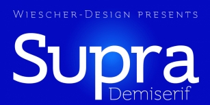 Supra Demiserif Font Download