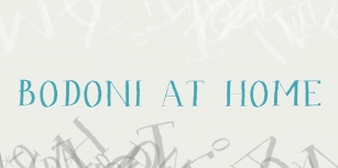 Bodoni at Home Font Download
