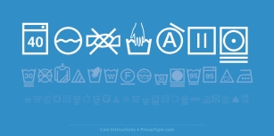 Care Instructions Font Download