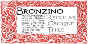 Bronzino Font Download
