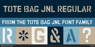 Tote Bag JNL Font Download