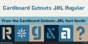 Cardboard Cutouts JNL Font Download