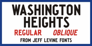Washington Heights JNL Font Download