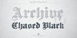 Archive Chased Black Font Download