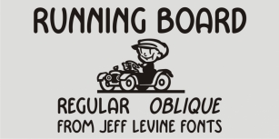Running Board JNL Font Download