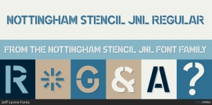 Nottingham Stencil JNL Font Download