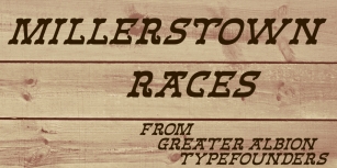 Millerstown Races Font Download