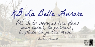 KG La Belle Aurore Font Download