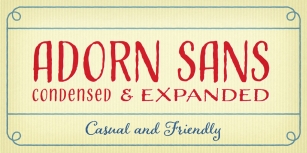 Adorn Expanded Sans Font Download