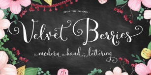 Velvet Berries Font Download
