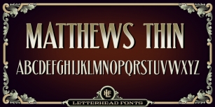 LHF Matthews Thin Font Download
