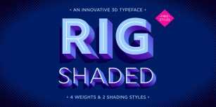 Rig Shaded Font Download