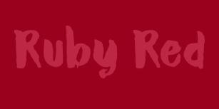 Ruby Red Font Download