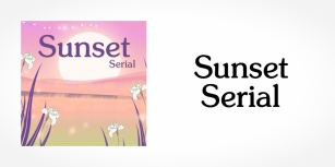 Sunset Serial Font Download