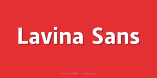 Lavina Sans PRO Font Download