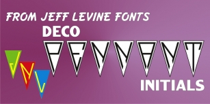 Deco Pennant Initials JNL Font Download