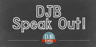 DJB Speak Out Font Download