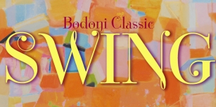Bodoni Classic Swing Font Download