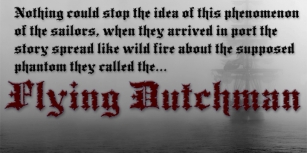 Flying Dutchman Font Download