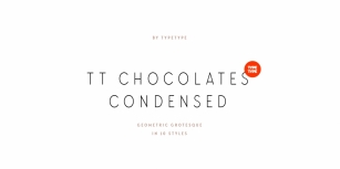 TT Chocolates Condensed Font Download