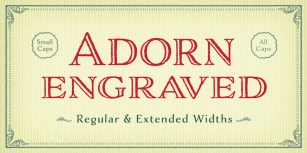 Adorn Engraved Font Download