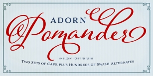 Adorn Pomander Smooth Font Download