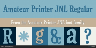 Amateur Printer JNL Font Download