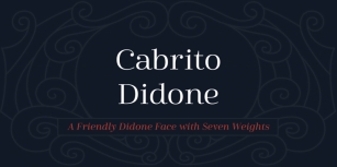 Cabrito Didone Font Download