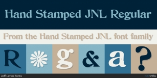 Hand Stamped JNL Font Download