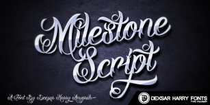 DHF Milestone Script Font Download
