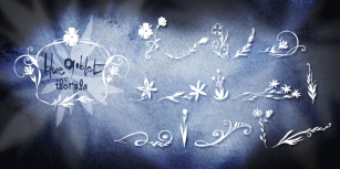 Blue Goblet Florals Font Download