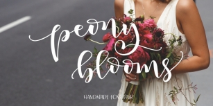 Peony Blooms Font Download