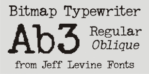 Bitmap Typewriter JNL Font Download