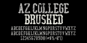 AZ College Brushed Font Download